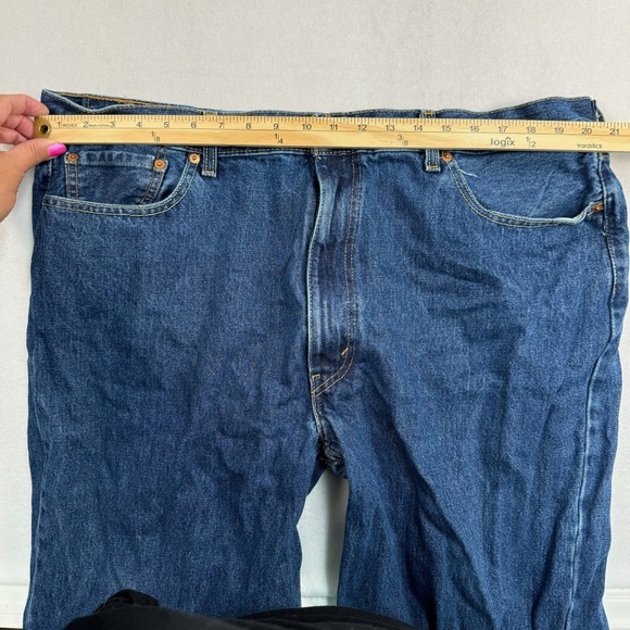Levis 550 Straight Leg Jeans Mens Size 42X32 Medium Wash High Rise - Picture 9 of 15